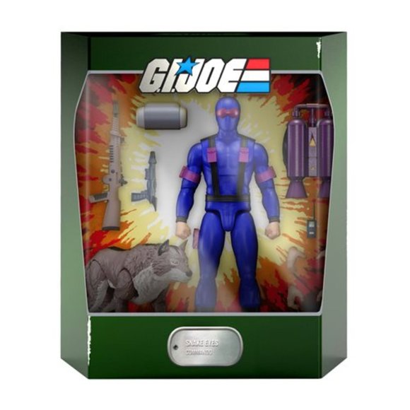 NEW! G.I. Joe Ultimates Snake Eyes 7-Inch Action Figure with Timber - Picture 1 of 5